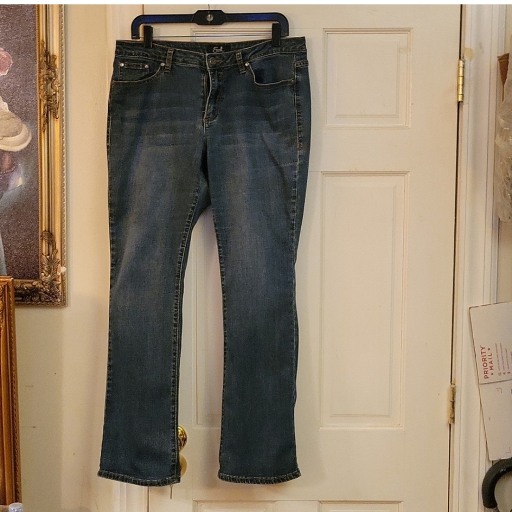 Earl Jeans Blue Straight Denim Size 14
